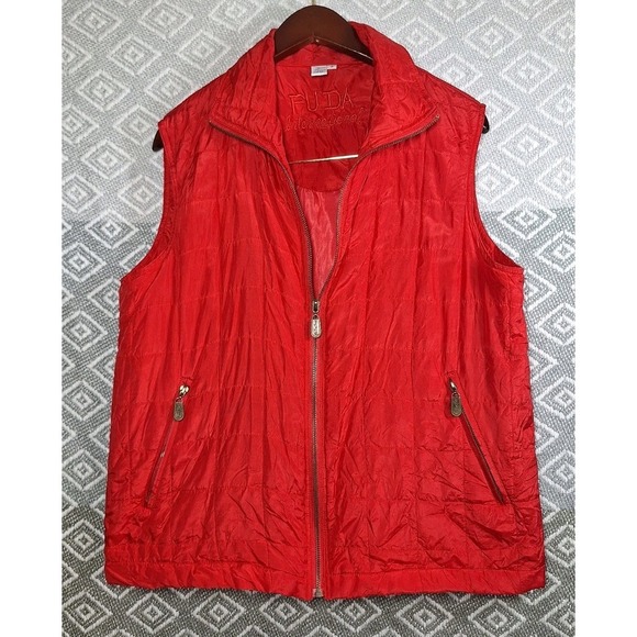 VTG Fuda International 100% Silk Womens Zip Vest Y2K 90s - Picture 1 of 7